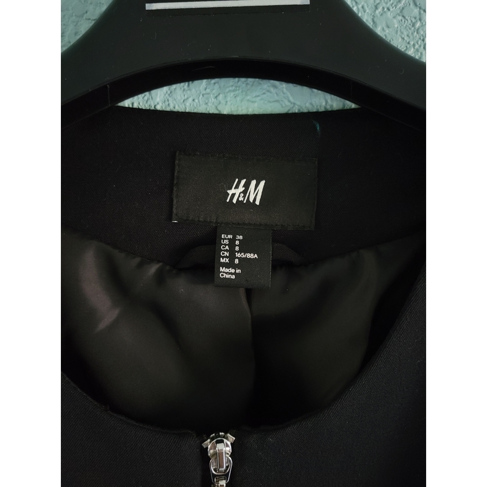 H&M | Zip-Up Collarless Blazer Jacket - Picture 9 of 10